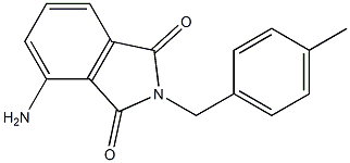 4-amino-2-[(4-methylphenyl)methyl]-2,3-dihydro-1H-isoindole-1,3-dione Struktur