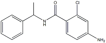 4-amino-2-chloro-N-(1-phenylethyl)benzamide Struktur