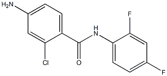 4-amino-2-chloro-N-(2,4-difluorophenyl)benzamide Struktur