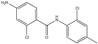 4-amino-2-chloro-N-(2-chloro-4-methylphenyl)benzamide Struktur