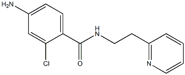 4-amino-2-chloro-N-(2-pyridin-2-ylethyl)benzamide Struktur