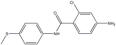 4-amino-2-chloro-N-[4-(methylsulfanyl)phenyl]benzamide Struktur