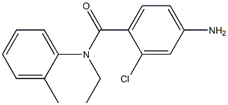 4-amino-2-chloro-N-ethyl-N-(2-methylphenyl)benzamide Struktur