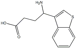 4-amino-4-(1-benzothiophen-3-yl)butanoic acid Struktur