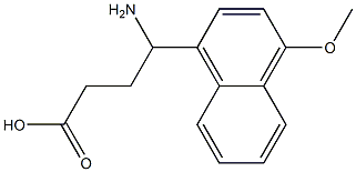 4-amino-4-(4-methoxynaphthalen-1-yl)butanoic acid Struktur