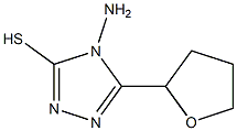 4-amino-5-(oxolan-2-yl)-4H-1,2,4-triazole-3-thiol Struktur