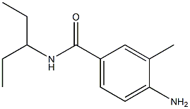 4-amino-N-(1-ethylpropyl)-3-methylbenzamide Struktur