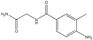 4-amino-N-(2-amino-2-oxoethyl)-3-methylbenzamide Struktur