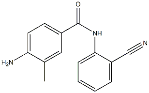 4-amino-N-(2-cyanophenyl)-3-methylbenzamide Struktur