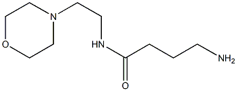 4-amino-N-(2-morpholin-4-ylethyl)butanamide Struktur