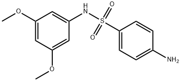 4-amino-N-(3,5-dimethoxyphenyl)benzene-1-sulfonamide Struktur