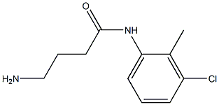 4-amino-N-(3-chloro-2-methylphenyl)butanamide Struktur