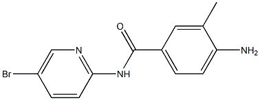 4-amino-N-(5-bromopyridin-2-yl)-3-methylbenzamide Struktur