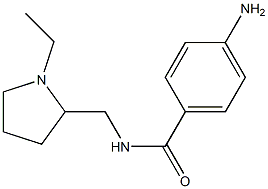 4-amino-N-[(1-ethylpyrrolidin-2-yl)methyl]benzamide Struktur