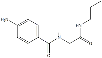 4-amino-N-[2-oxo-2-(propylamino)ethyl]benzamide Struktur