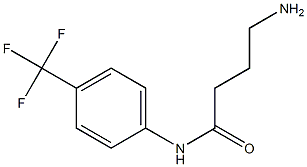 4-amino-N-[4-(trifluoromethyl)phenyl]butanamide Struktur