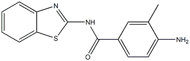 4-amino-N-1,3-benzothiazol-2-yl-3-methylbenzamide Struktur