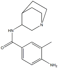 4-amino-N-1-azabicyclo[2.2.2]oct-3-yl-3-methylbenzamide Struktur