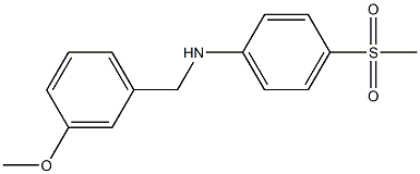 4-methanesulfonyl-N-[(3-methoxyphenyl)methyl]aniline Struktur