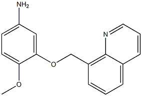 4-methoxy-3-(quinolin-8-ylmethoxy)aniline Struktur