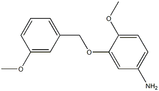 4-methoxy-3-[(3-methoxybenzyl)oxy]aniline Struktur