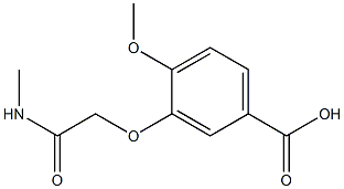 4-methoxy-3-[2-(methylamino)-2-oxoethoxy]benzoic acid Struktur