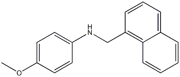 4-methoxy-N-(naphthalen-1-ylmethyl)aniline Struktur