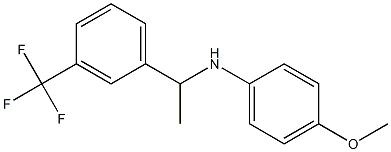 4-methoxy-N-{1-[3-(trifluoromethyl)phenyl]ethyl}aniline Struktur