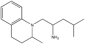 4-methyl-1-(2-methyl-1,2,3,4-tetrahydroquinolin-1-yl)pentan-2-amine Struktur