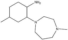 4-methyl-2-(4-methyl-1,4-diazepan-1-yl)cyclohexan-1-amine Struktur