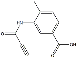 4-methyl-3-(propioloylamino)benzoic acid Struktur