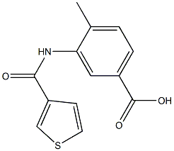 4-methyl-3-[(thien-3-ylcarbonyl)amino]benzoic acid Structure