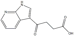 4-oxo-4-{1H-pyrrolo[2,3-b]pyridin-3-yl}butanoic acid Struktur