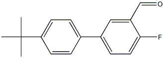 4'-tert-butyl-4-fluoro-1,1'-biphenyl-3-carbaldehyde Struktur