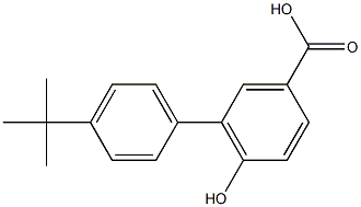 4'-tert-butyl-6-hydroxy-1,1'-biphenyl-3-carboxylic acid Struktur