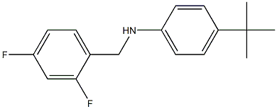 4-tert-butyl-N-[(2,4-difluorophenyl)methyl]aniline Struktur