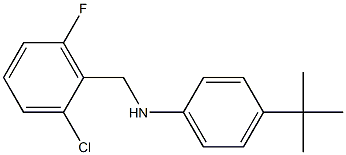 4-tert-butyl-N-[(2-chloro-6-fluorophenyl)methyl]aniline Struktur