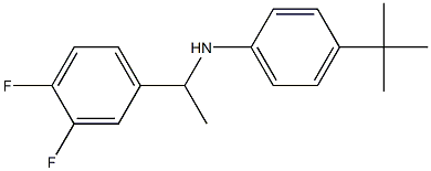 4-tert-butyl-N-[1-(3,4-difluorophenyl)ethyl]aniline Struktur