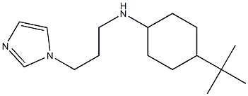 4-tert-butyl-N-[3-(1H-imidazol-1-yl)propyl]cyclohexan-1-amine Struktur