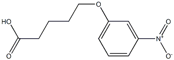 5-(3-nitrophenoxy)pentanoic acid Struktur