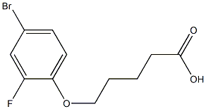 5-(4-bromo-2-fluorophenoxy)pentanoic acid Struktur