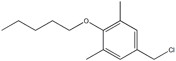 5-(chloromethyl)-1,3-dimethyl-2-(pentyloxy)benzene Struktur