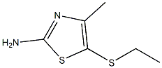 5-(ethylthio)-4-methyl-1,3-thiazol-2-amine Struktur