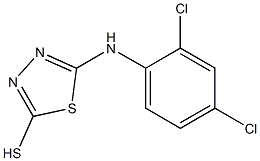 5-[(2,4-dichlorophenyl)amino]-1,3,4-thiadiazole-2-thiol Struktur