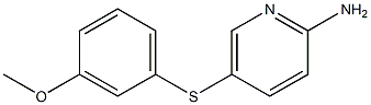 5-[(3-methoxyphenyl)sulfanyl]pyridin-2-amine Struktur