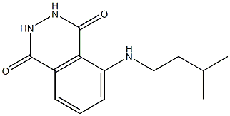 5-[(3-methylbutyl)amino]-1,2,3,4-tetrahydrophthalazine-1,4-dione Struktur