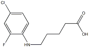 5-[(4-chloro-2-fluorophenyl)amino]pentanoic acid Struktur