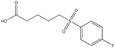 5-[(4-fluorobenzene)sulfonyl]pentanoic acid Struktur