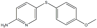 5-[(4-methoxyphenyl)sulfanyl]pyridin-2-amine Struktur