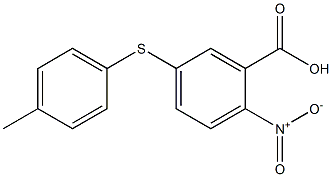 5-[(4-methylphenyl)sulfanyl]-2-nitrobenzoic acid Struktur